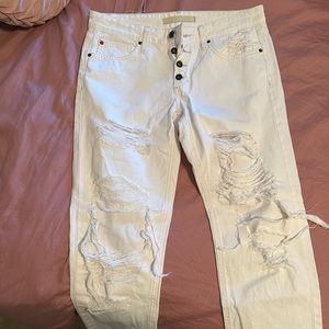 Joe distressed boyfriend jeans